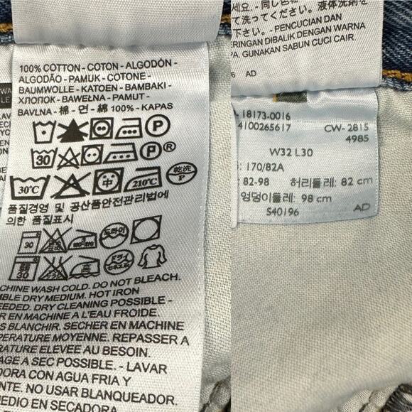 Levi's 501 custom hand‎ painted cartoon graffiti high waist jeans size 32x30 - Picture 11 of 16